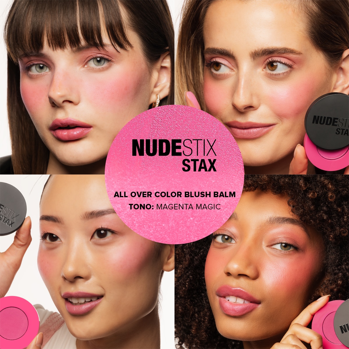 NUDESTIX STAX ALL OVER COLOR BLUSH BALM (RUBOR EN CREMA PARA ROSTRO)